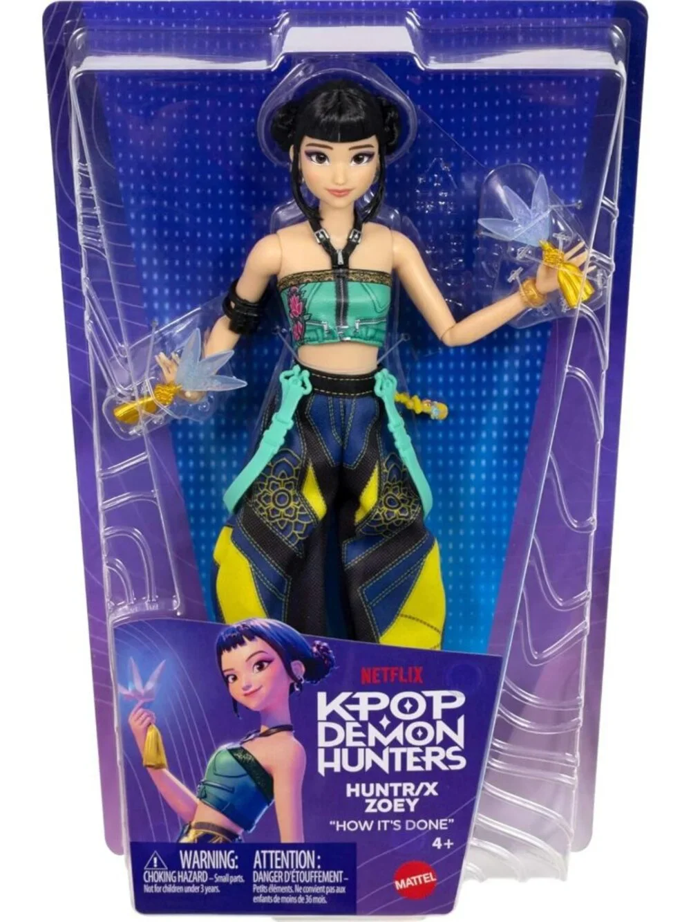 Kpop-Inspired Demon Hunter Fashion Doll - HUNTR/X Zoey Collectible Figure
